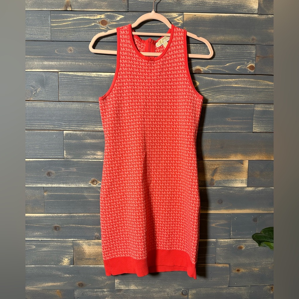 Preloved - Still Great Condition Michael Kors Vibrant Coral Mini Dress
